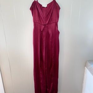 LUSH flowy satin long jumper